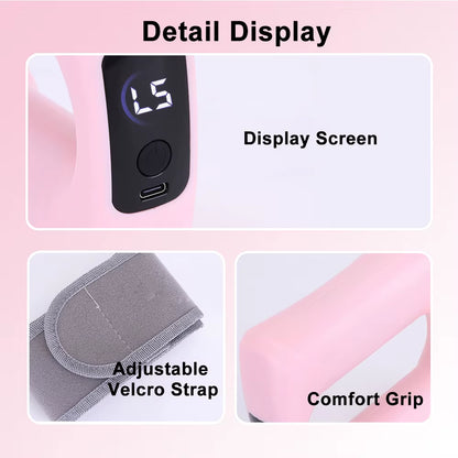 Electric Body Fascia Ring Fitness Massage Ring Vibration Body Shaping Massager Abdomen Belly Waist Deep Tissue Massage Device