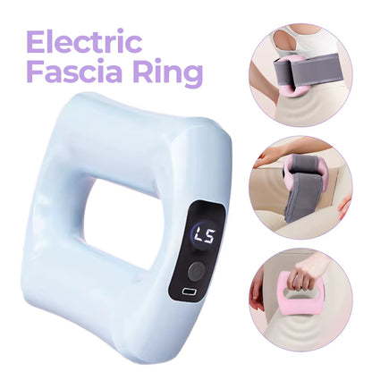 Electric Body Fascia Ring Fitness Massage Ring Vibration Body Shaping Massager Abdomen Belly Waist Deep Tissue Massage Device